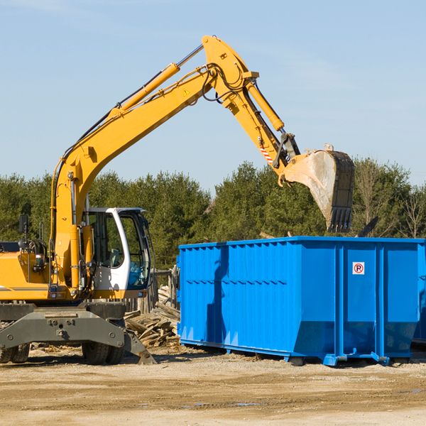 can i choose the location where the residential dumpster will be placed in Elkton Michigan